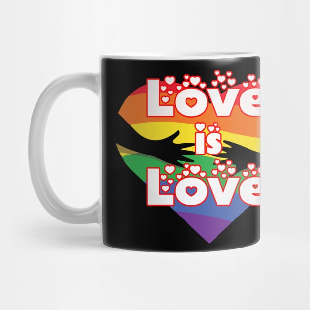 Love Is Love LGBT Rainbow by Christyn Evans